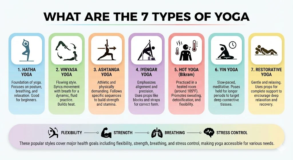 What Are the 7 Types of Yoga?
