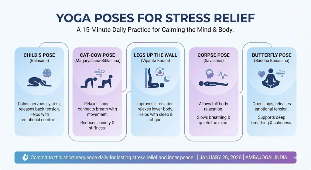 Yoga Poses for Stress Relief