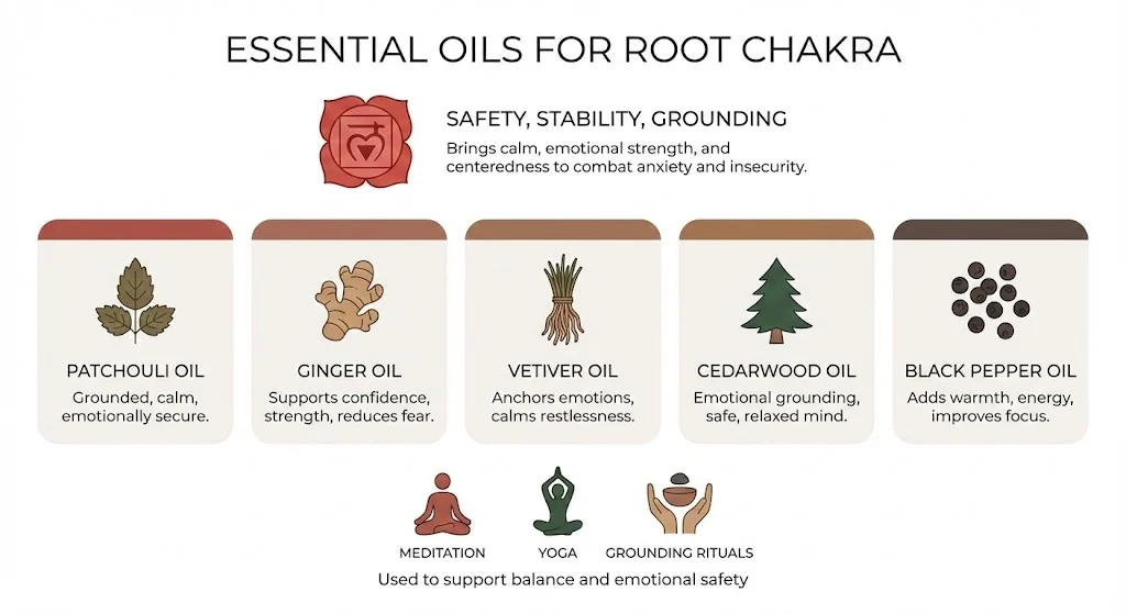 Essential Oils For Root Chakra