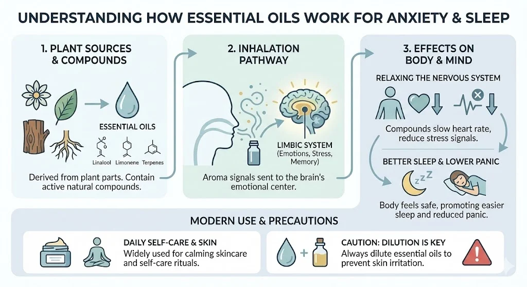 Understanding How Essential Oils Work For Anxiety & Sleep