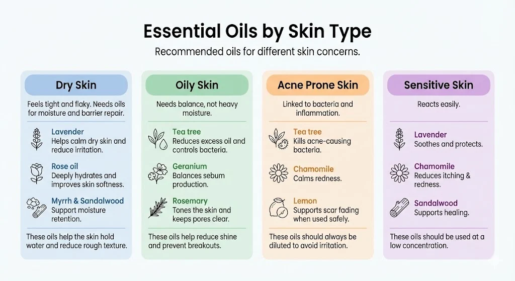 Essential Oils by Skin Type