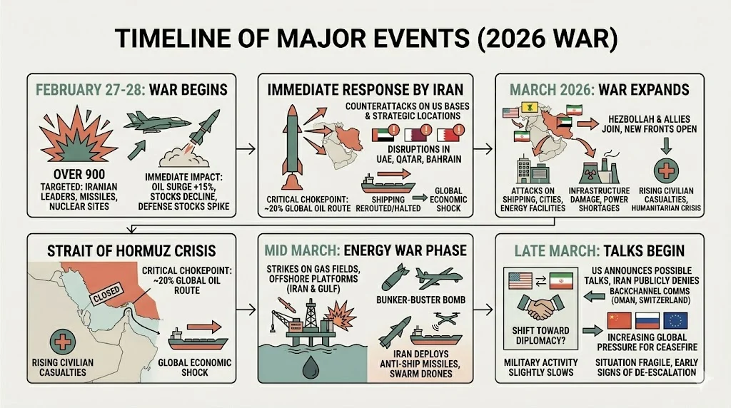 Timeline Of Major Events (2026 War)