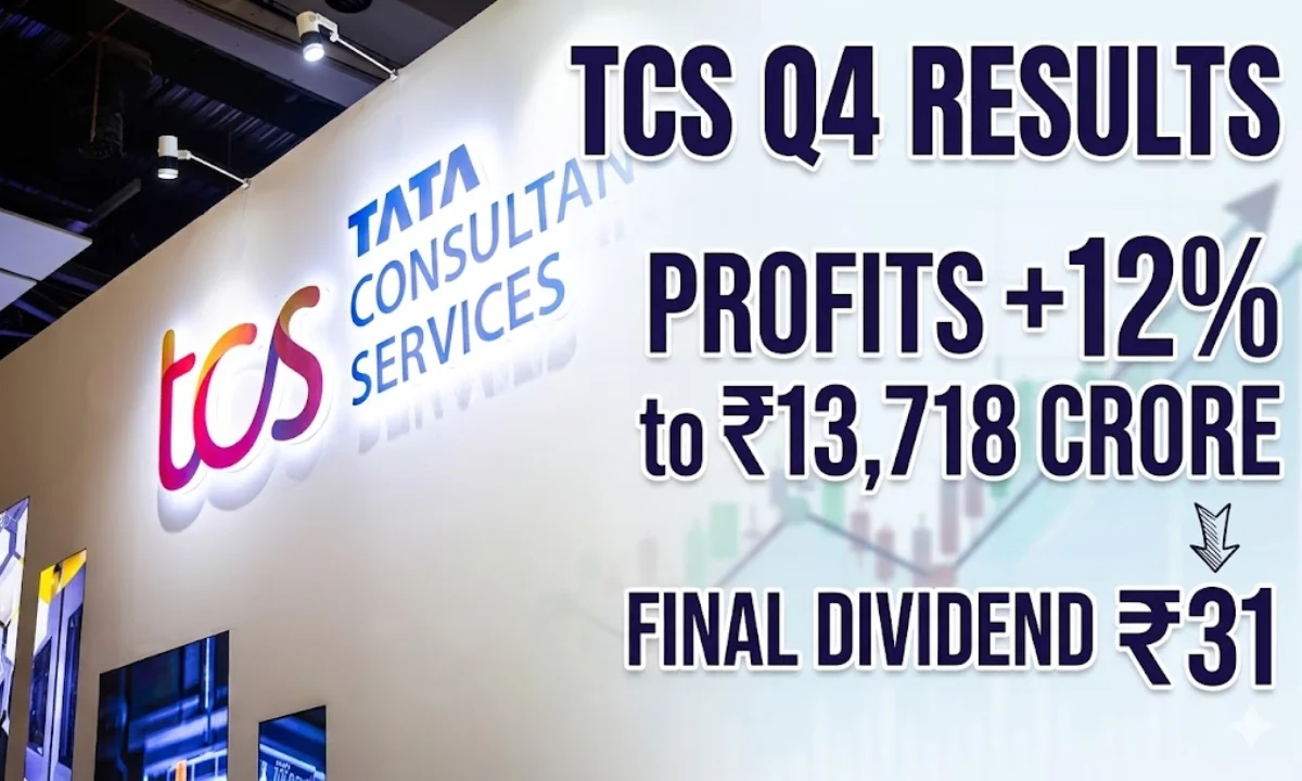 TCS Q4 Results Today: Q4 FY26 Profit Jumps 12% to ₹13,718 Crore, Final Dividend of ₹31 Declared
