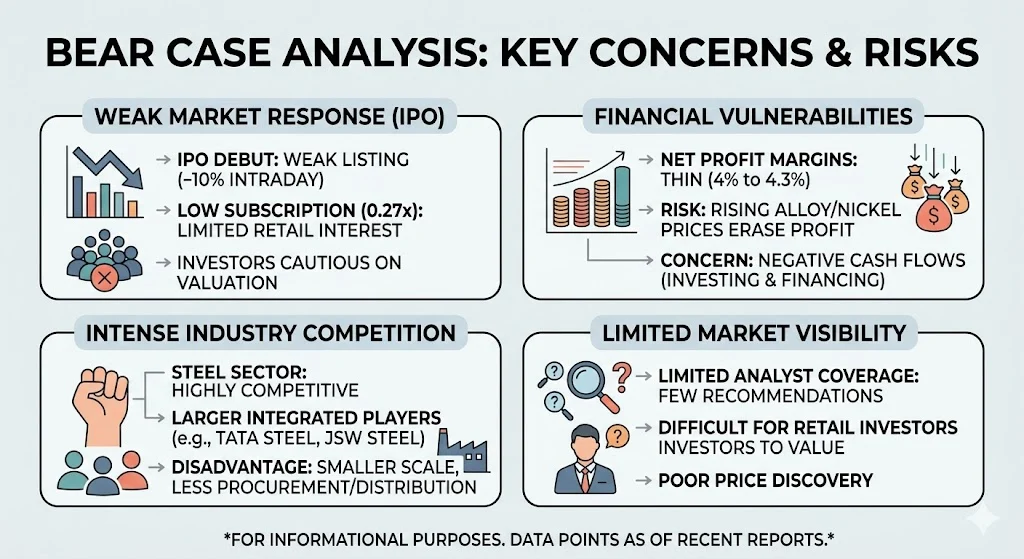 Is Rajputana Stainless Stock Good to Buy? Bear Case